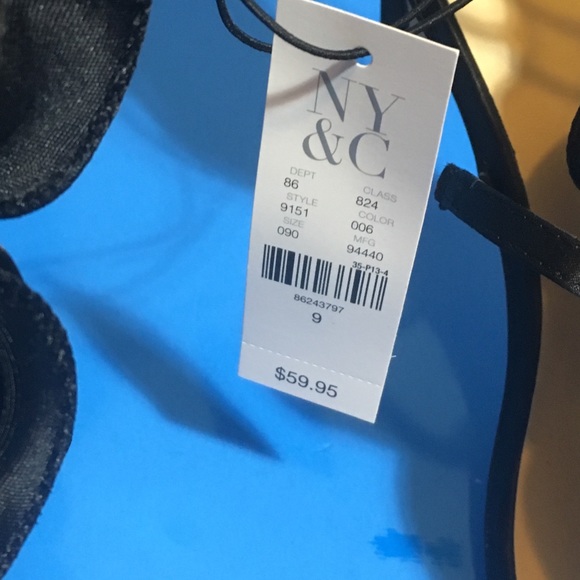 BOGO FREE! Black Ruffle Sandals Sz 9 - Picture 6 of 8